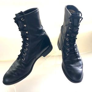 Justin Hiram Leather Boots 🥾 90s vintage style 8